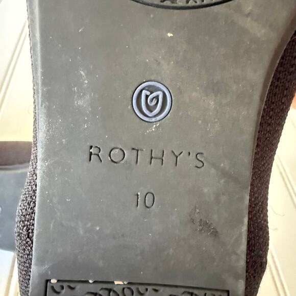 Rothy’s Black Round Toe flat shoes size 10 - Picture 6 of 11